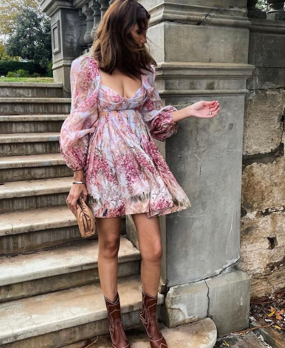 ZIMMERMANN botanica cut out bralette mini dress size 0 RRP: $2248 – U & Moi