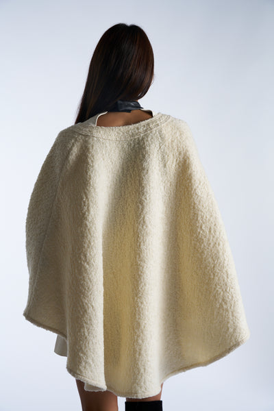 VALENTINO wool bouclé cape size M Fall21 Runway RRP: £2300