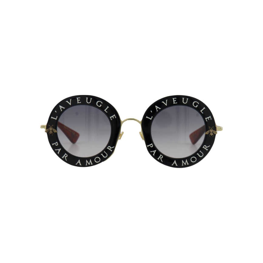 GUCCI “ L'Aveugle par Amour” sunglasses with case