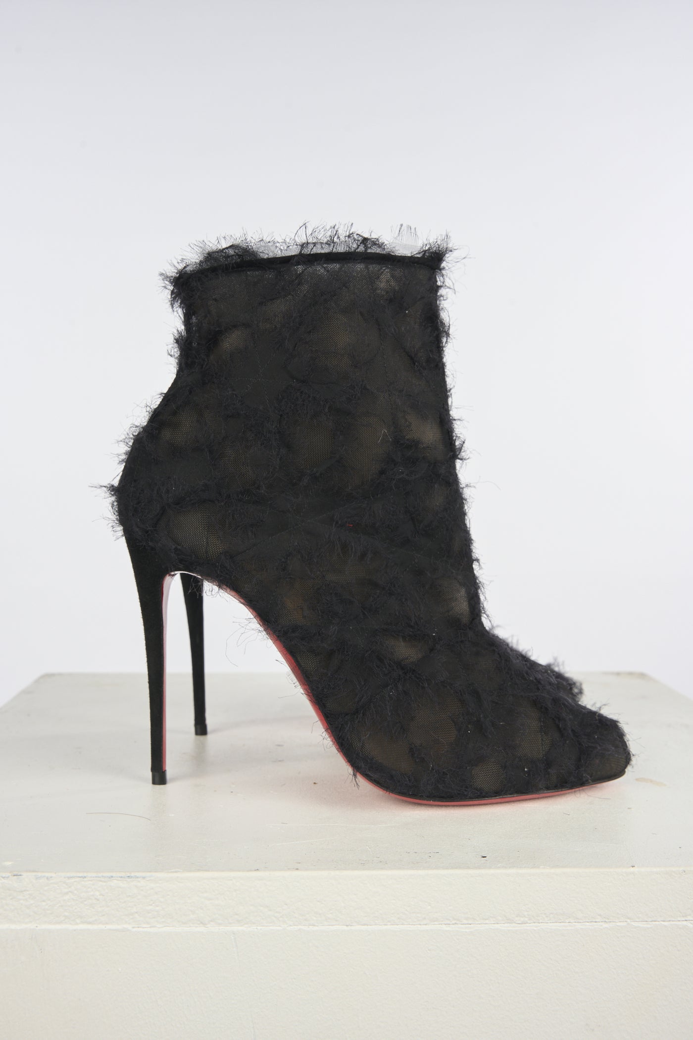Christian LOUBOUTIN mesh see through boots size 39 never worn