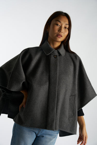 BRUNELLO CUCCINELLI Cashmere grey cape