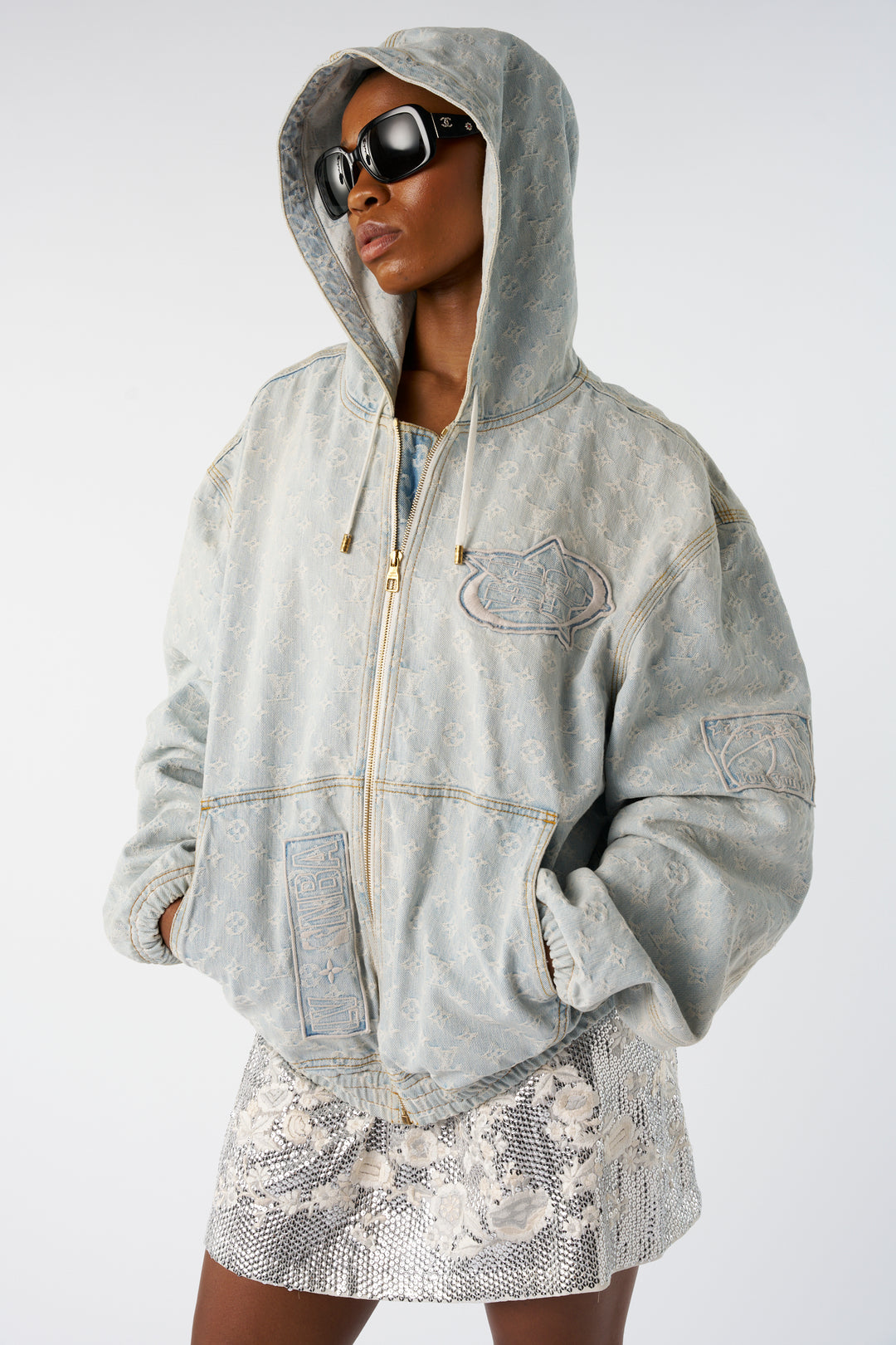 LOUIS VUITTON x NBA limited edition denim logo jacket – U & Moi
