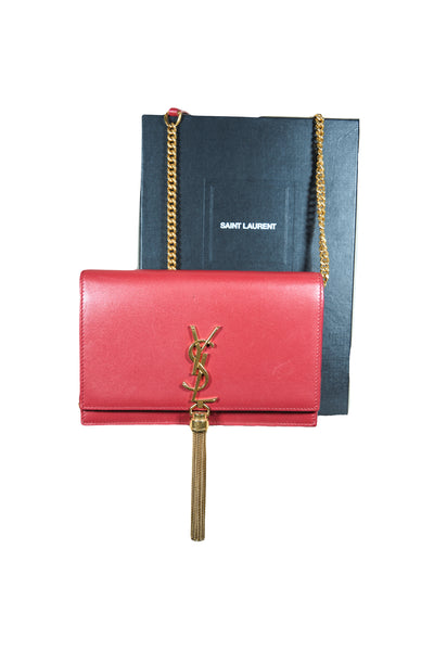 SAINT LAURENT Kate wallet on chain with box RRP: £1515