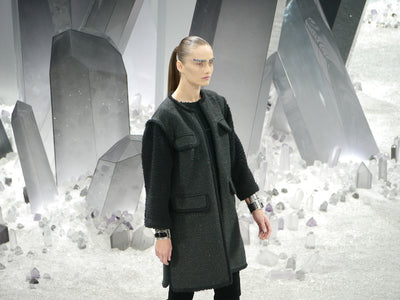 CHANEL black coat Runway collection 2012