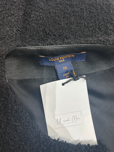 LOUIS VUITTON FW22 Boucle vest with sweeping panel and faux pearls buttons size 38