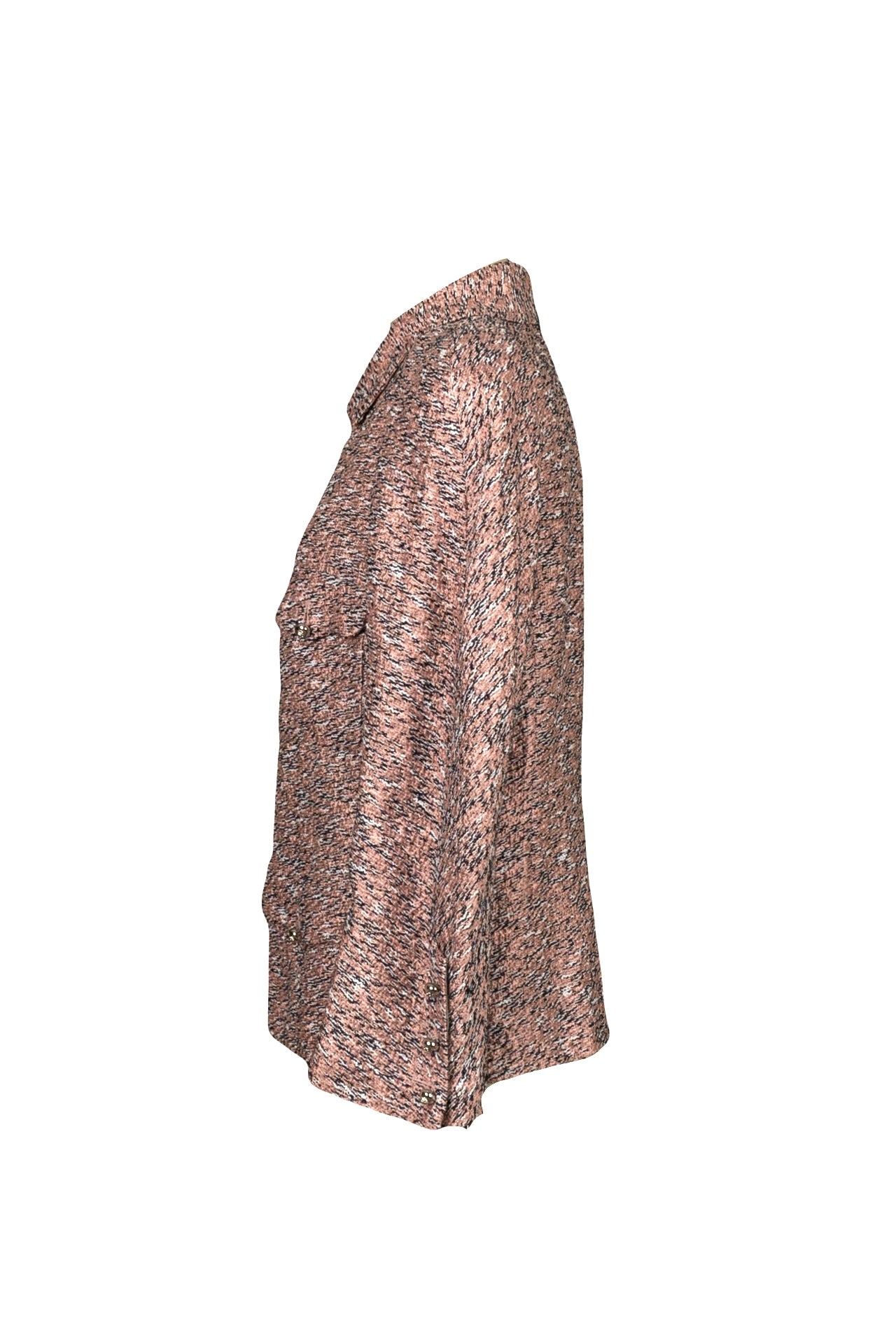CHANEL Pink Silver Zip Chain Two Pieces Suit 2011 size 42