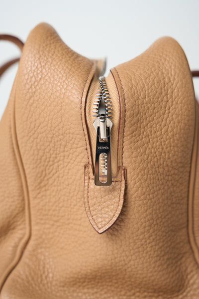 HERMES Victoria 35 clemence leather palladium hardware handbag