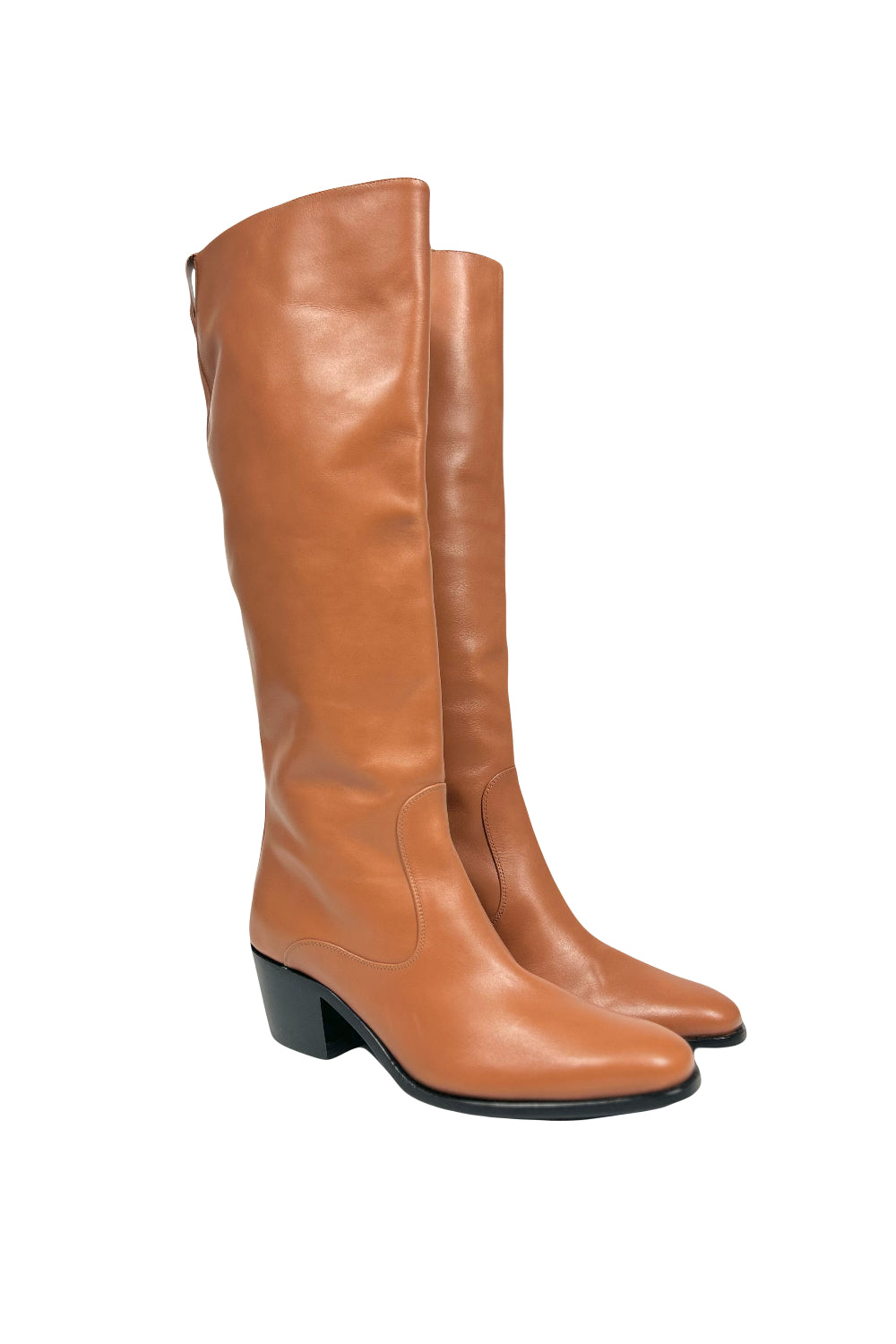 TOD'S Cognac Leather boots size 39 - Never Worn