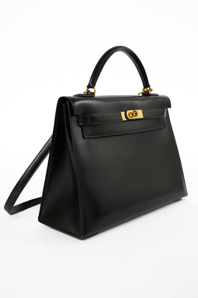 HERMES Kelly 32cm vintage 1992 with gold hardware