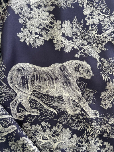 CHRISTIAN DIOR Silk Toile De Jouy blouse size 36fr oversized