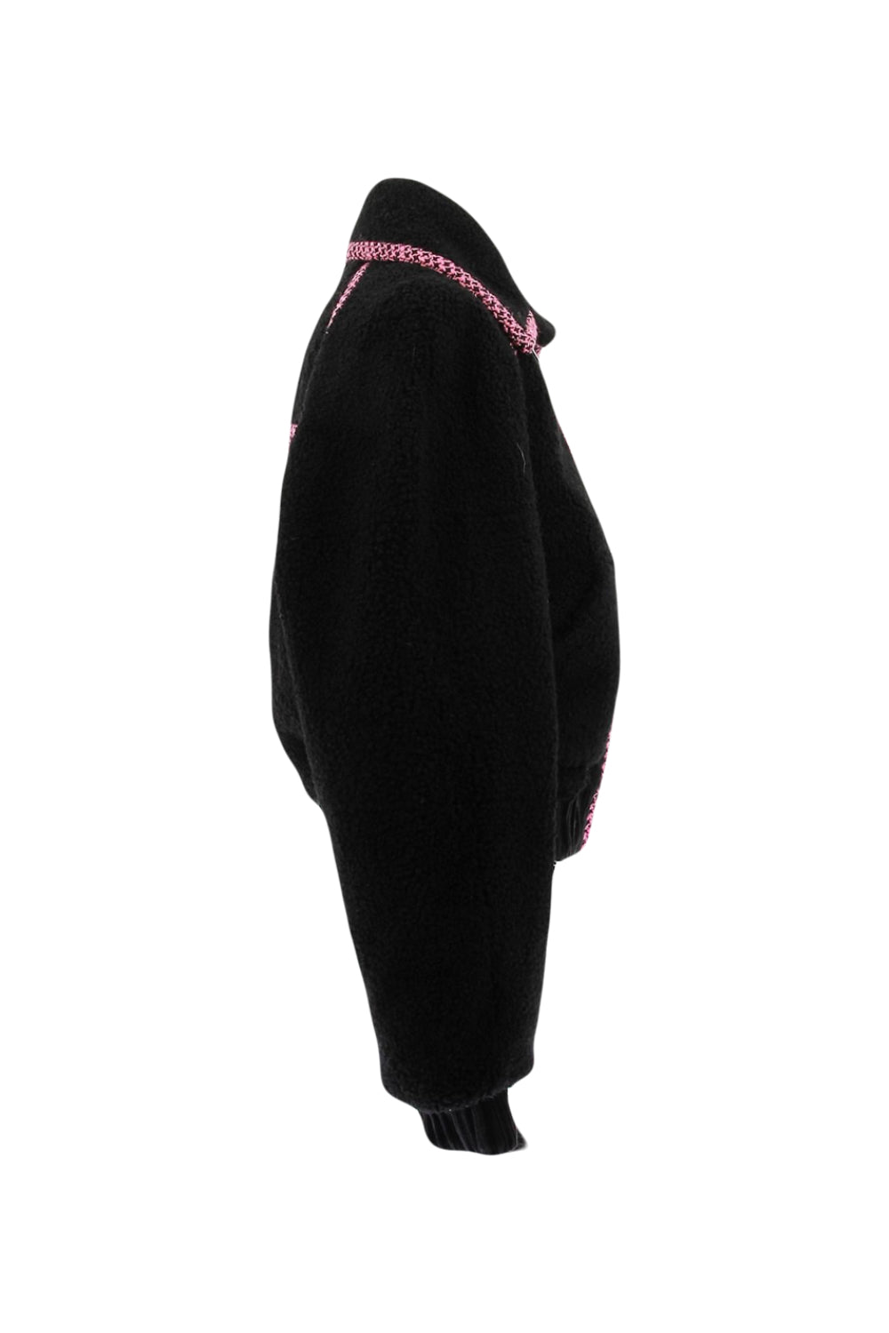 CHANEL COCO NEIGE Shearling Bomber Jacket size 42