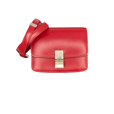 CELINE small red classic box calf handbag * New with label attached * RRP: £2550