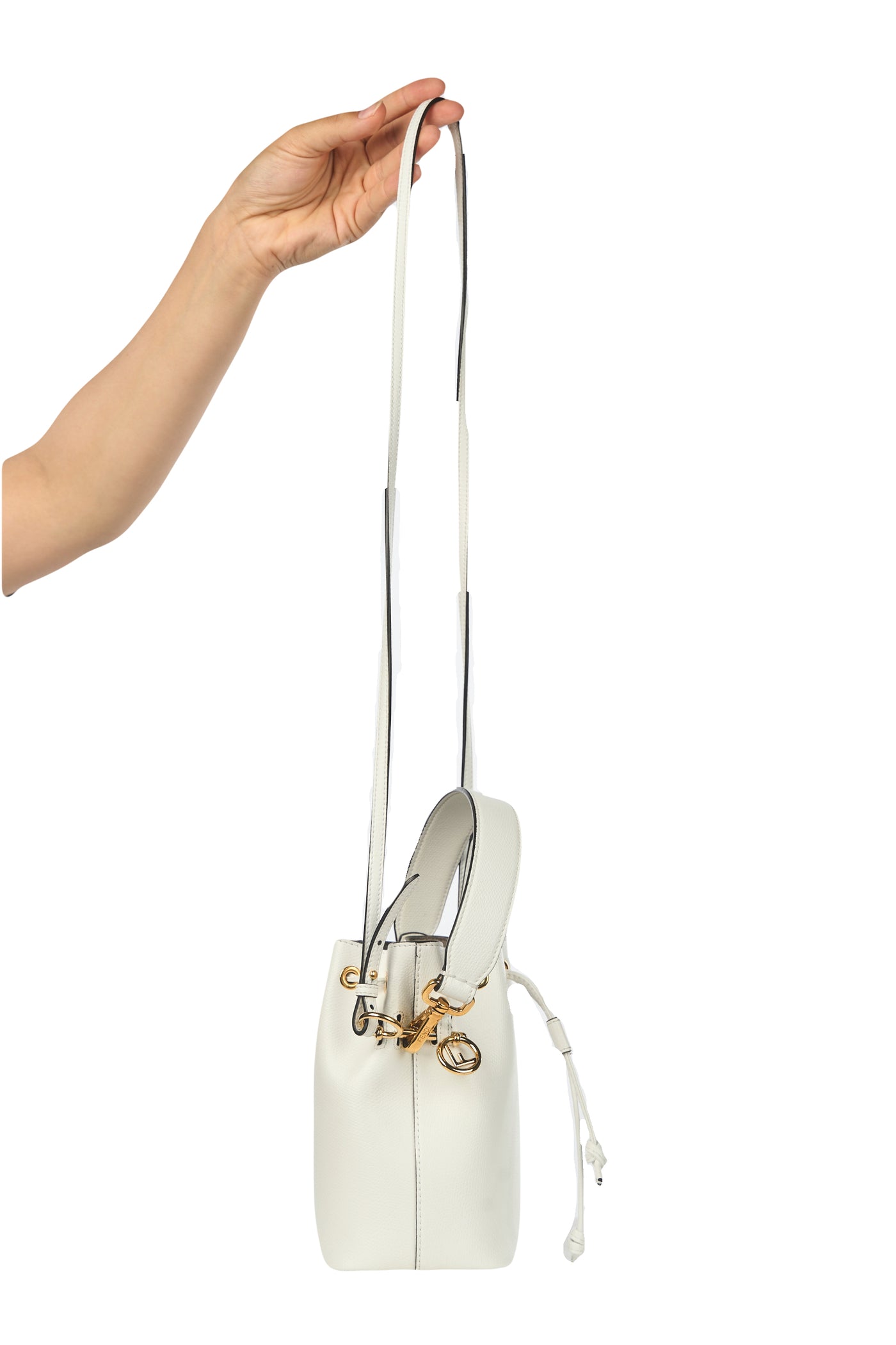 FENDI Mini Mon Trésor bucket bag white RRP: £1450