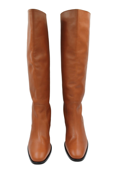 TOD'S Cognac Leather boots size 39 - Never Worn