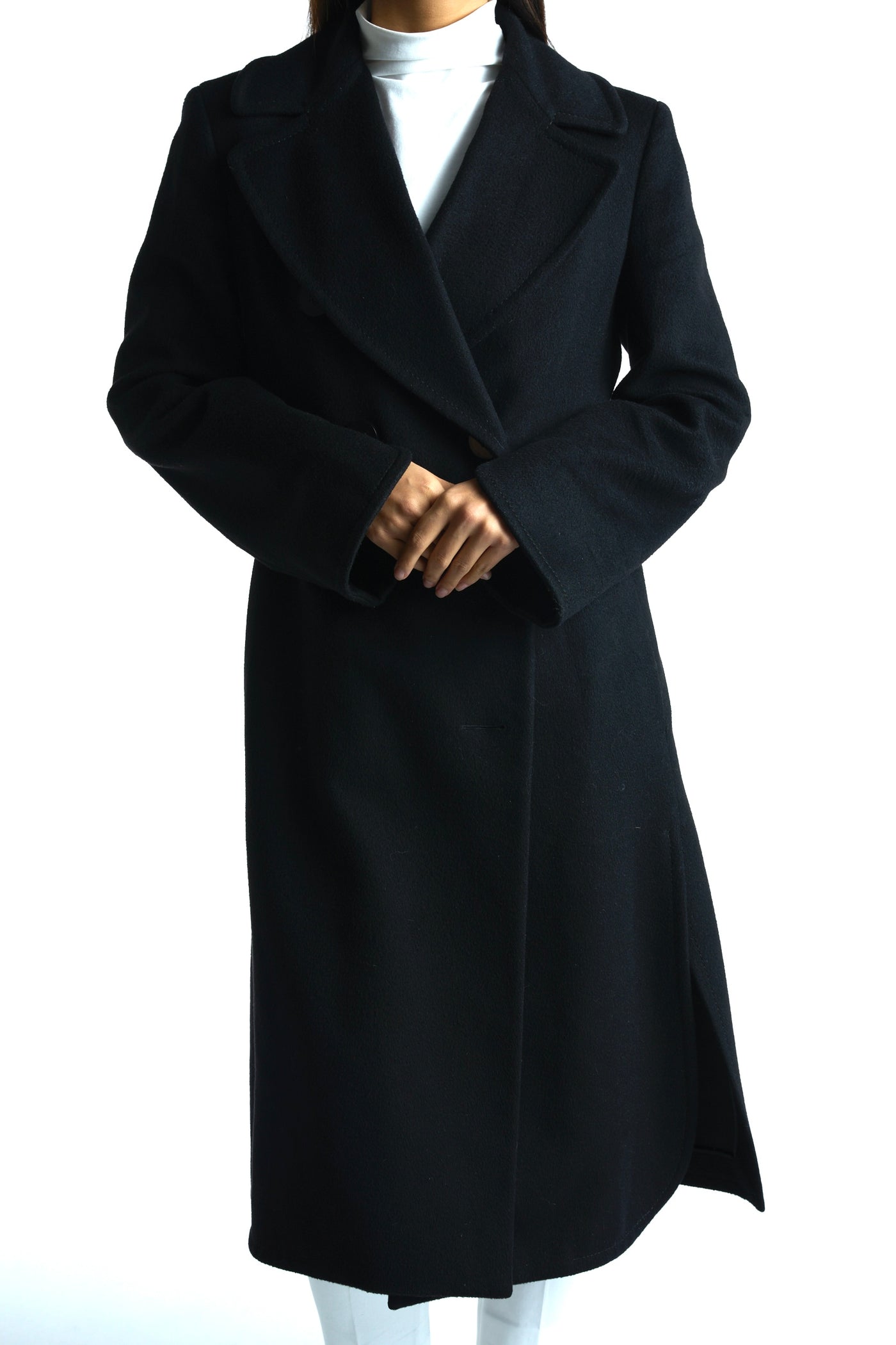 SPORTMAX wool black coat size 12