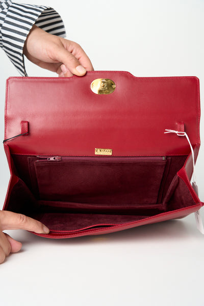 GUCCI vintage red handbag with detachable strap
