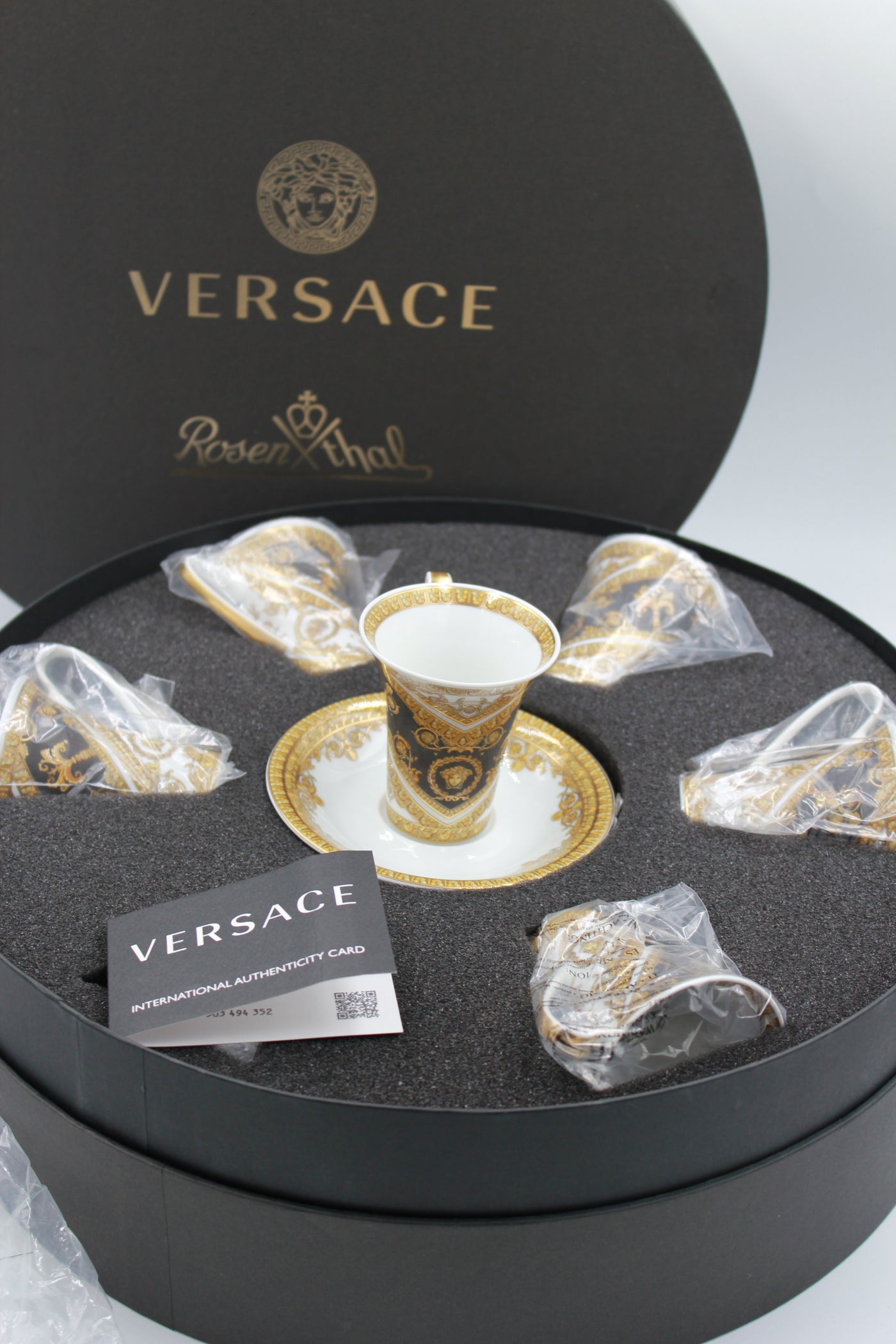 VERSACE x Rosenthal baroque cup set of 6 new in box