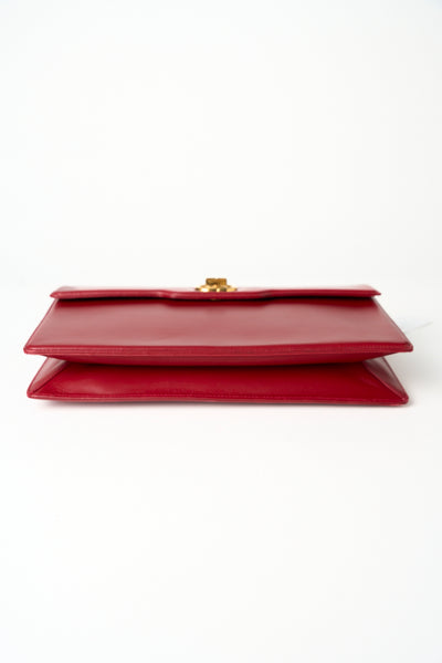 GUCCI vintage red handbag with detachable strap