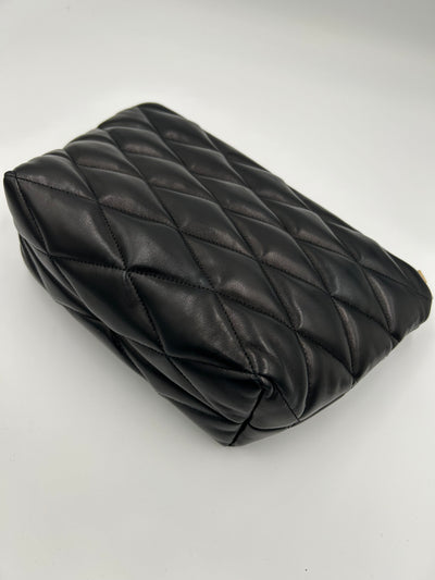 SAINT LAURENT "Sade" quilted puffed clutch