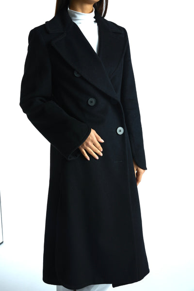 SPORTMAX wool black coat size 12