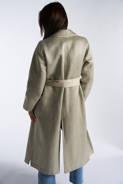 FORTE FORTE Pistachio belted coat