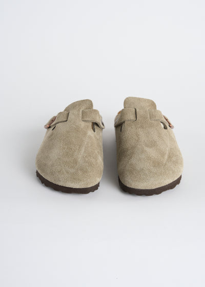 BIRKENSTOCK suede clogs never worn