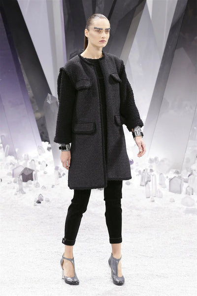 CHANEL black coat Runway collection 2012