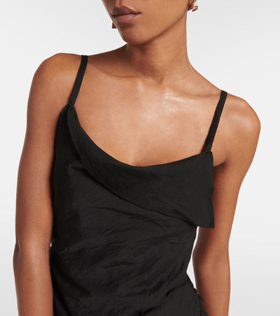 JAQUEMUS black open back dress "LE SPLASH"