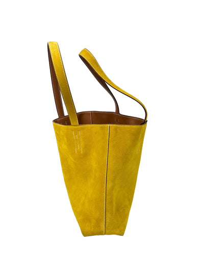 HERMES Double Sense Tote Gold Veau Sikkim Jaune de Naples Chevre Year 2023 Current RRP 3850 euros