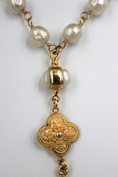 CHANEL Gripoix baroque necklace by Victoire de Castellane year 1985