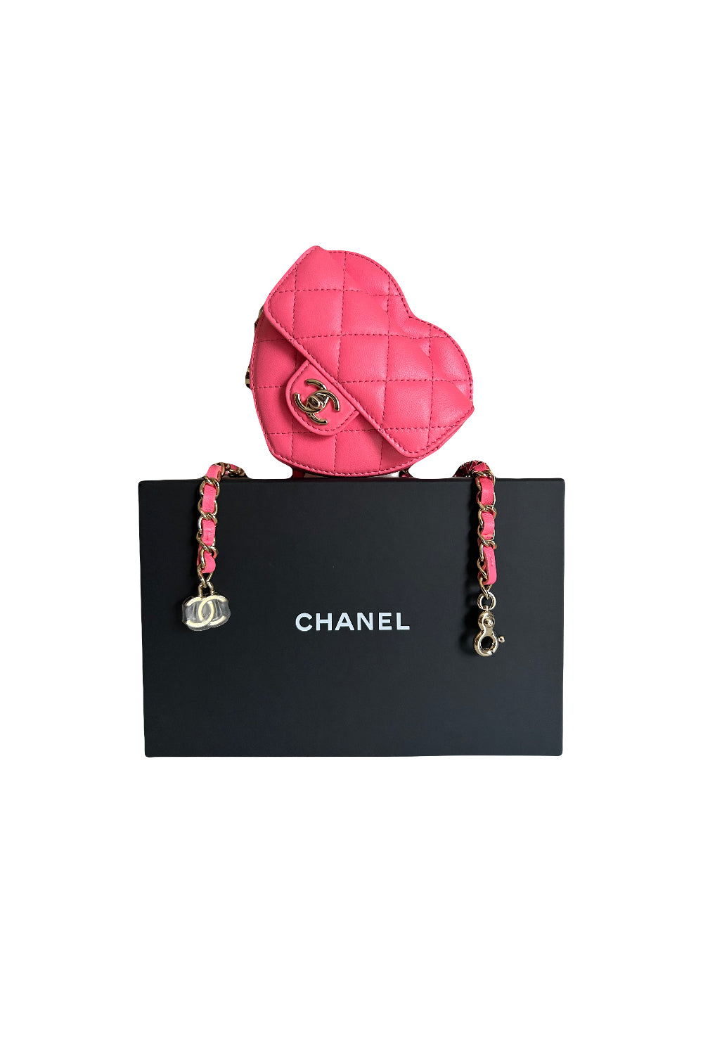 CHANEL heart belt bag brand new full set with box s22