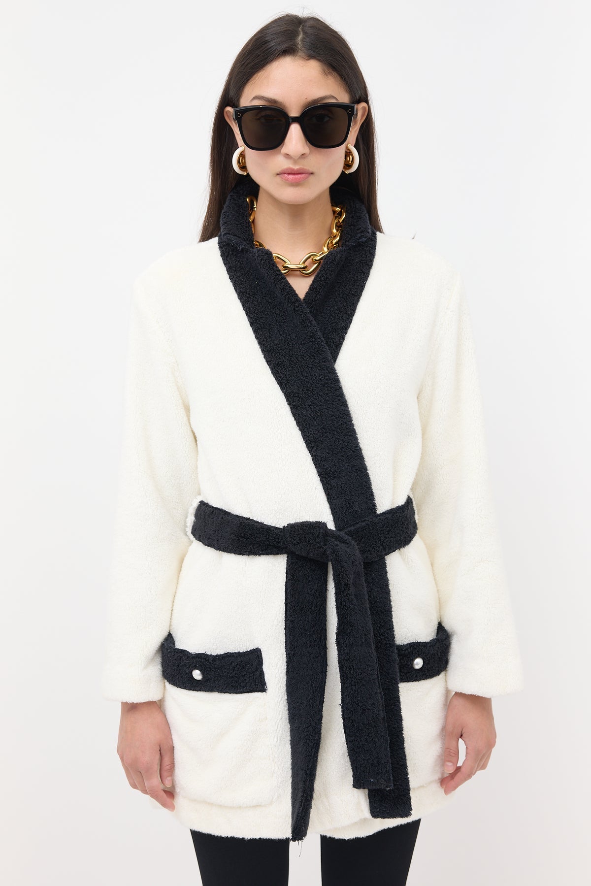 CHANEL Coco Beach terry cotton jacket unworn with tag attached size L