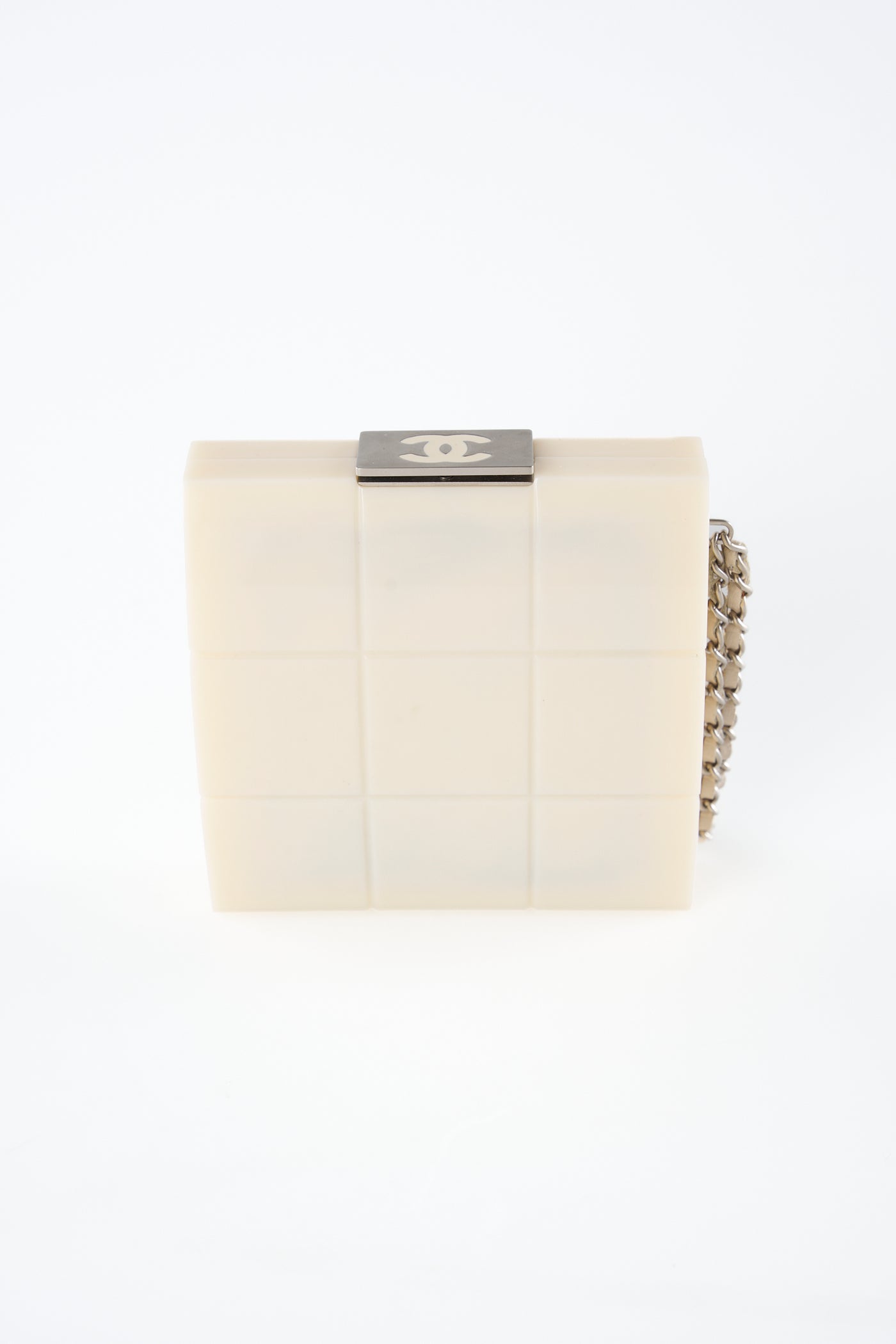 CHANEL minaudiere wrist chain clutch