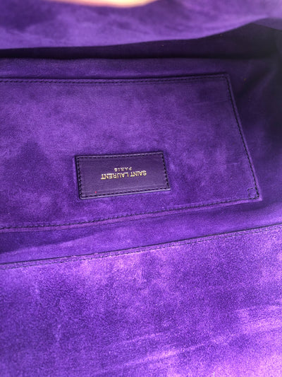 SAINT LAURENT Y Purple clutch