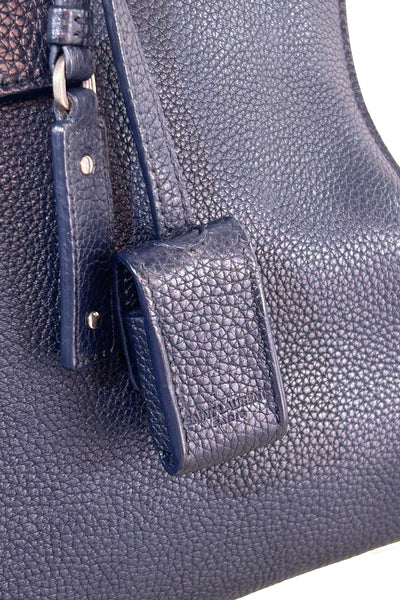 SAINT LAURENT Sac De Jour  medium navy grain supple leather with strap