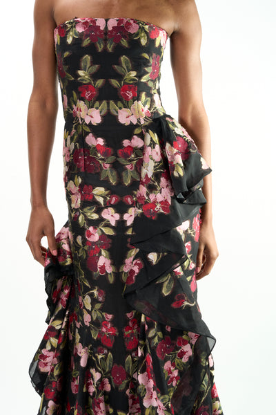 ALEXANDER MCQUEEN haute couture floral gown