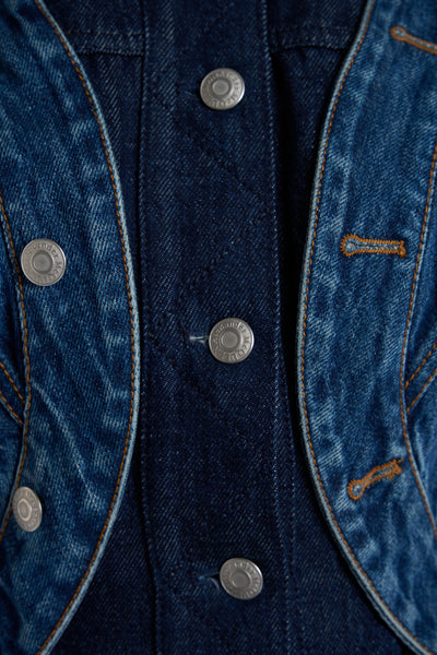 ALEXANDER MCQUEEN two in one denim jacket