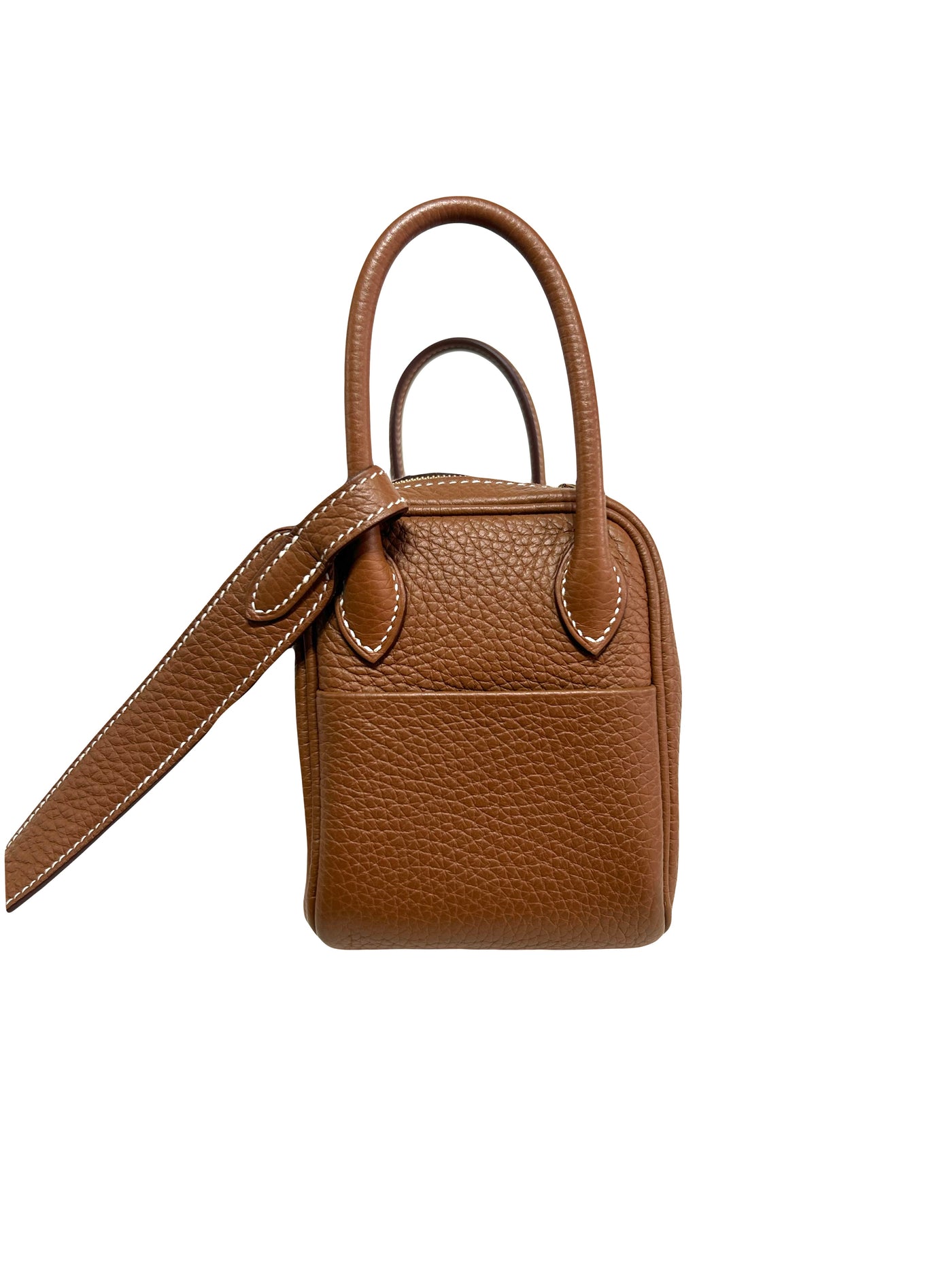 HERMES Lindy Mini || Gold Clemence Leather with Gold Hardware