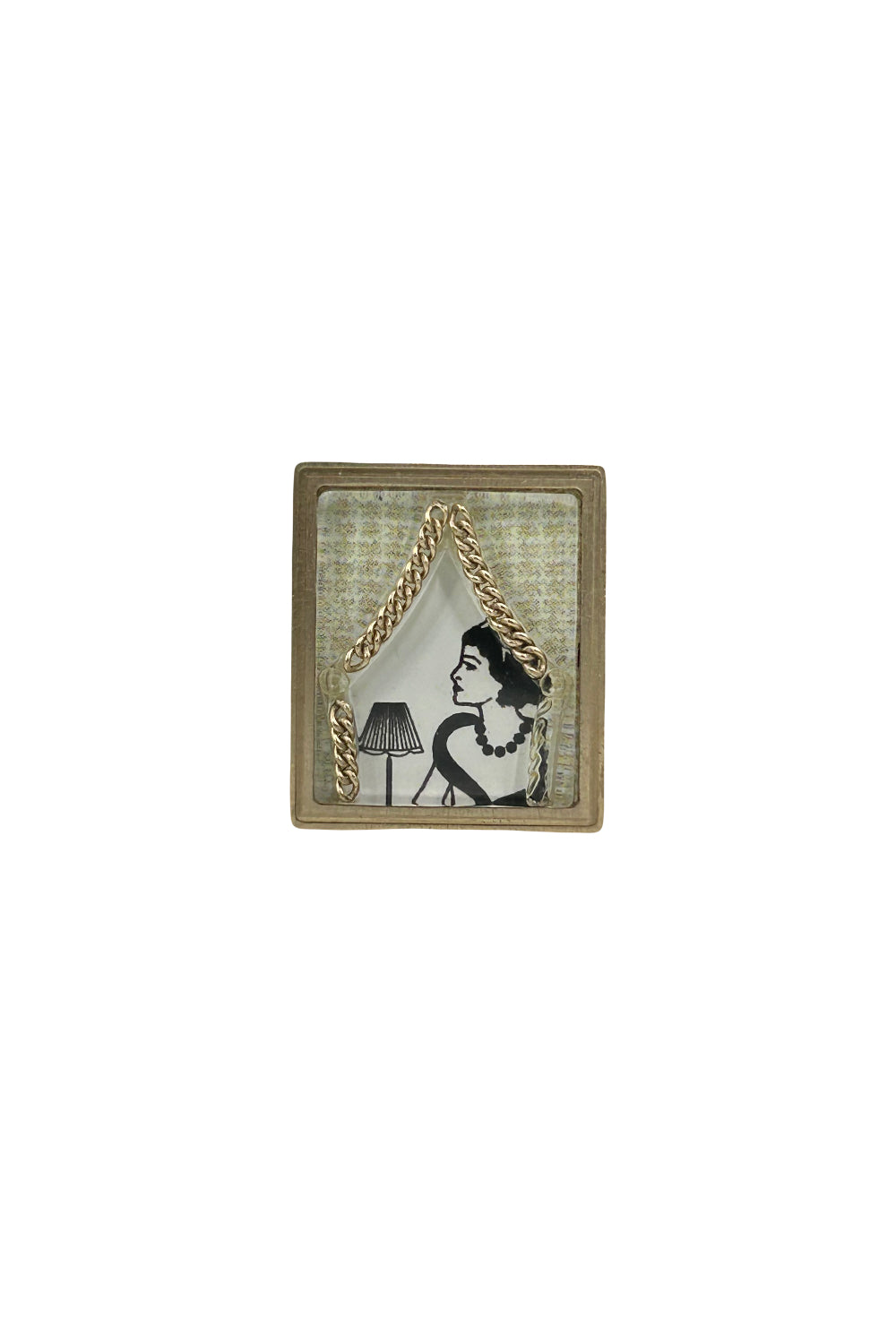 CHANEL rare cruise small frame brooch