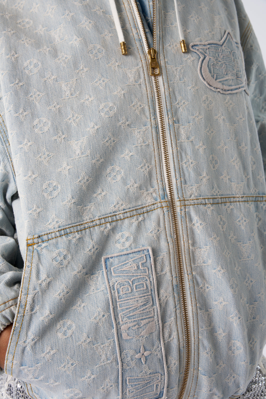 LOUIS VUITTON x NBA limited edition denim logo jacket – U & Moi