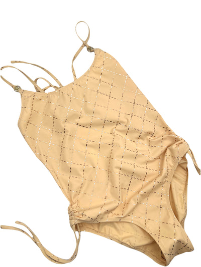 CHANEL beige rose gold swimwear size 38