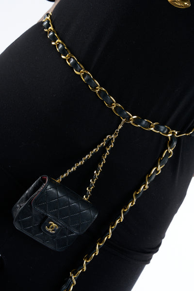 CHANEL micro purse belt bag vintage 1990's