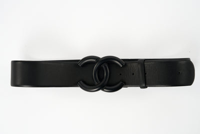 CHANEL so black large belt runway 2020