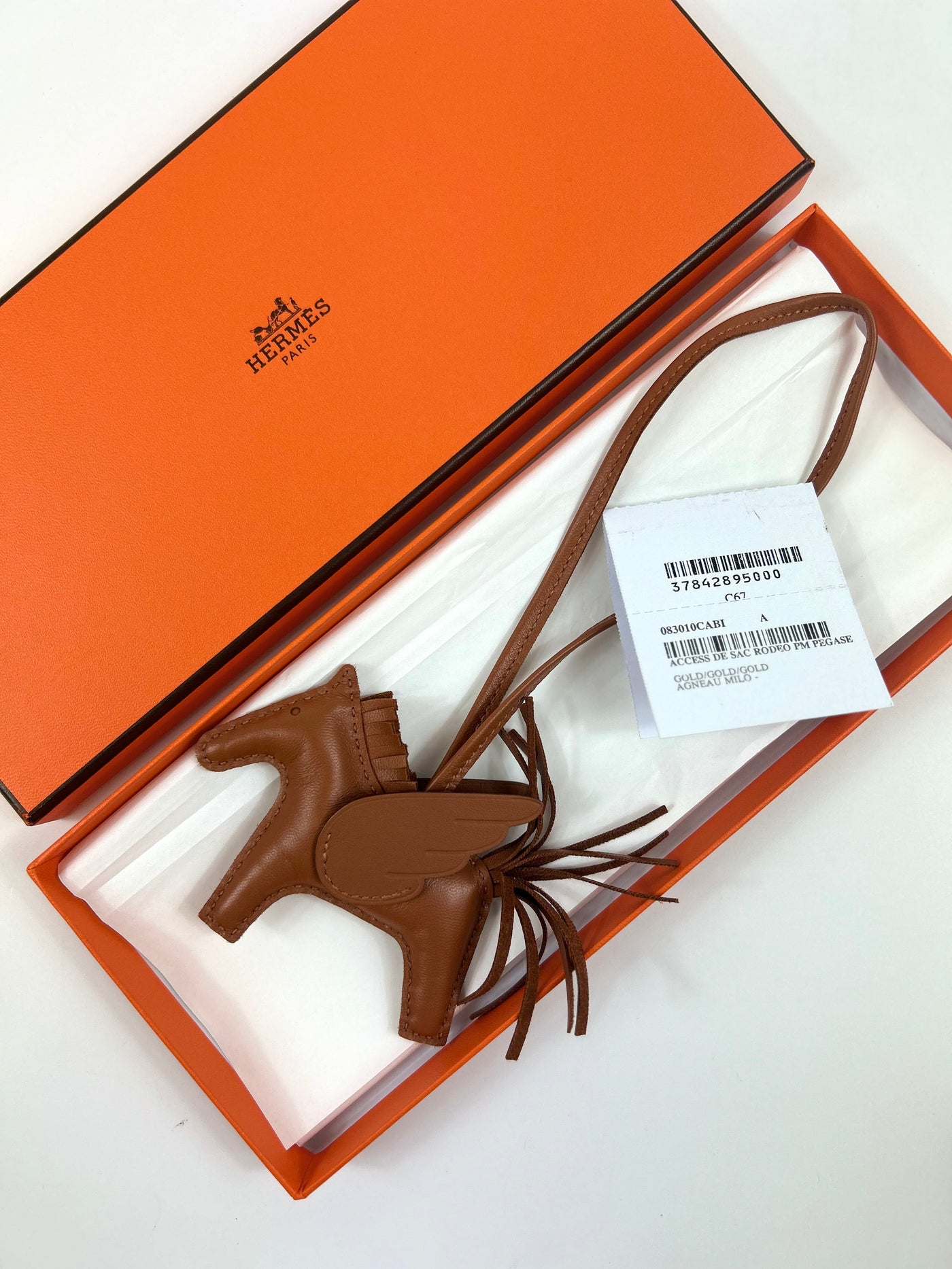 HERMES Rodeo pegase gold PM pristine full set