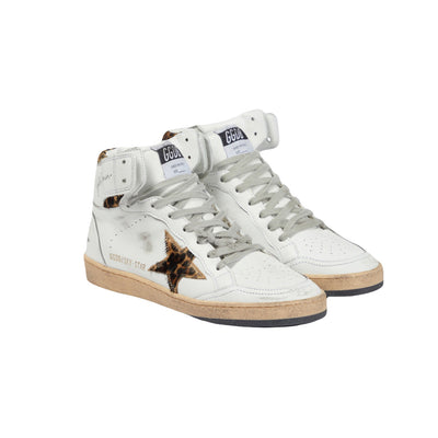 GOLDEN GOOSE deluxe brand Sky-star leopard trainers size 37 RRP:£520