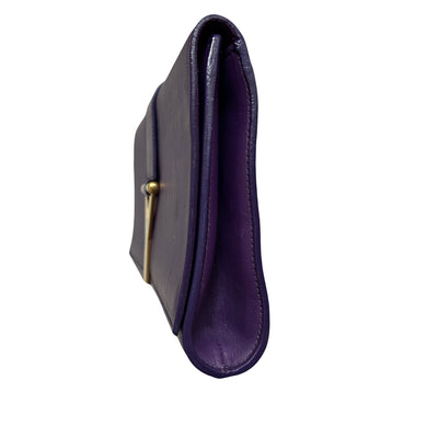 SAINT LAURENT Y Purple clutch