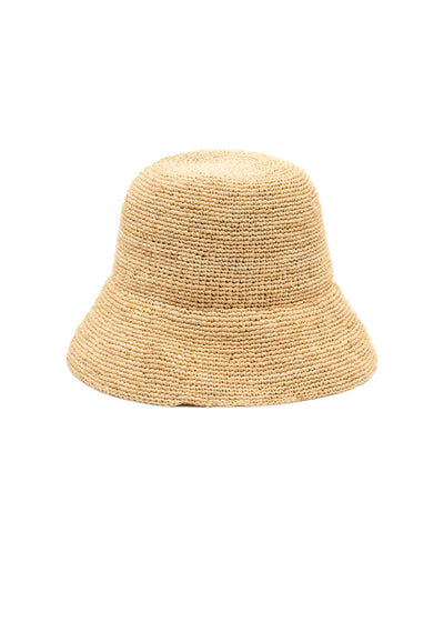 CELINE Triomphe bucket hat raffia never worn current collection £590