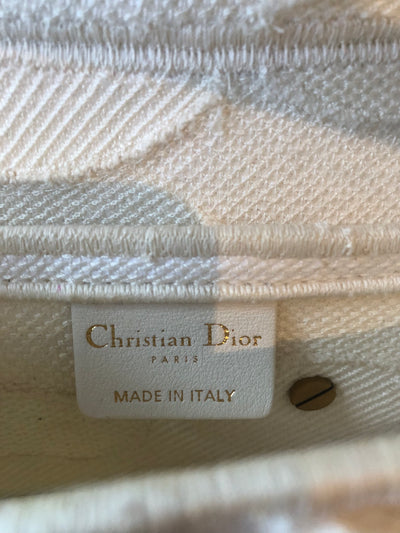 CHRISTIAN DIOR Micro camouflage white saddle bag