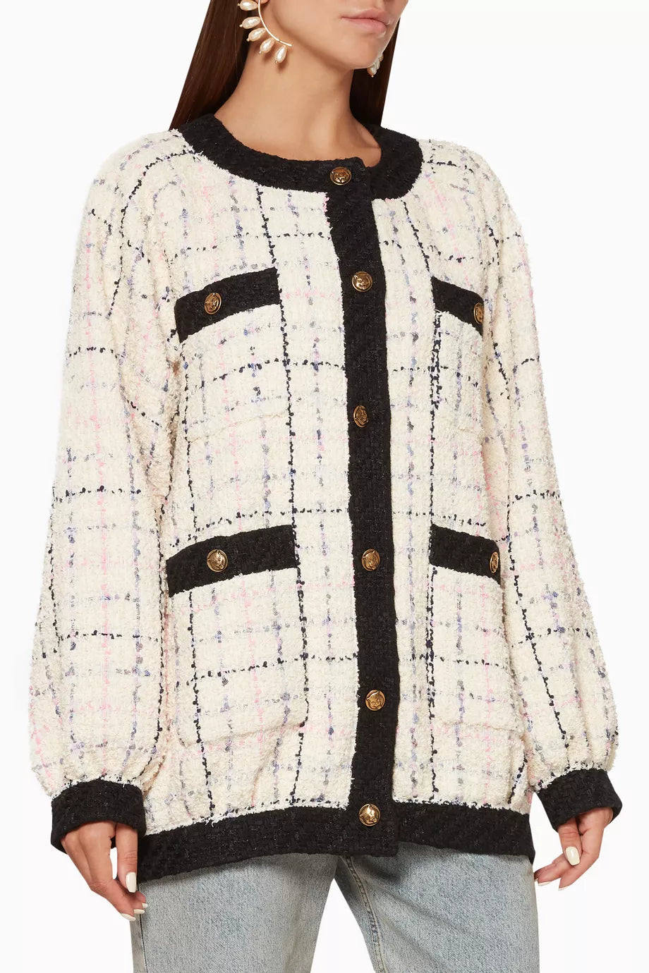 GUCCI Cruise 2019 Oversized Tweed Boucle Bomber jacket size 38 - Original rrp $4500