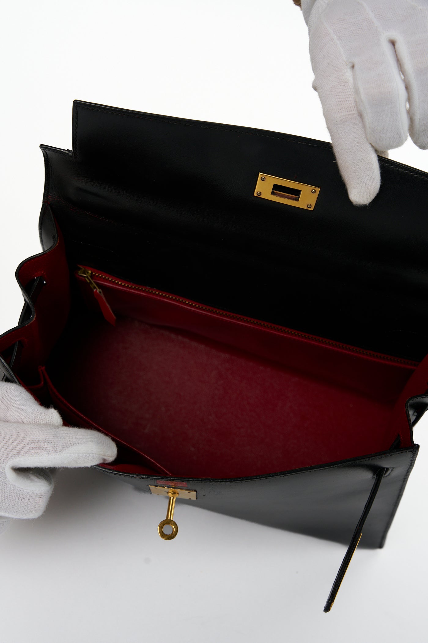 HERMES Kelly 32cm vintage 1992 with gold hardware